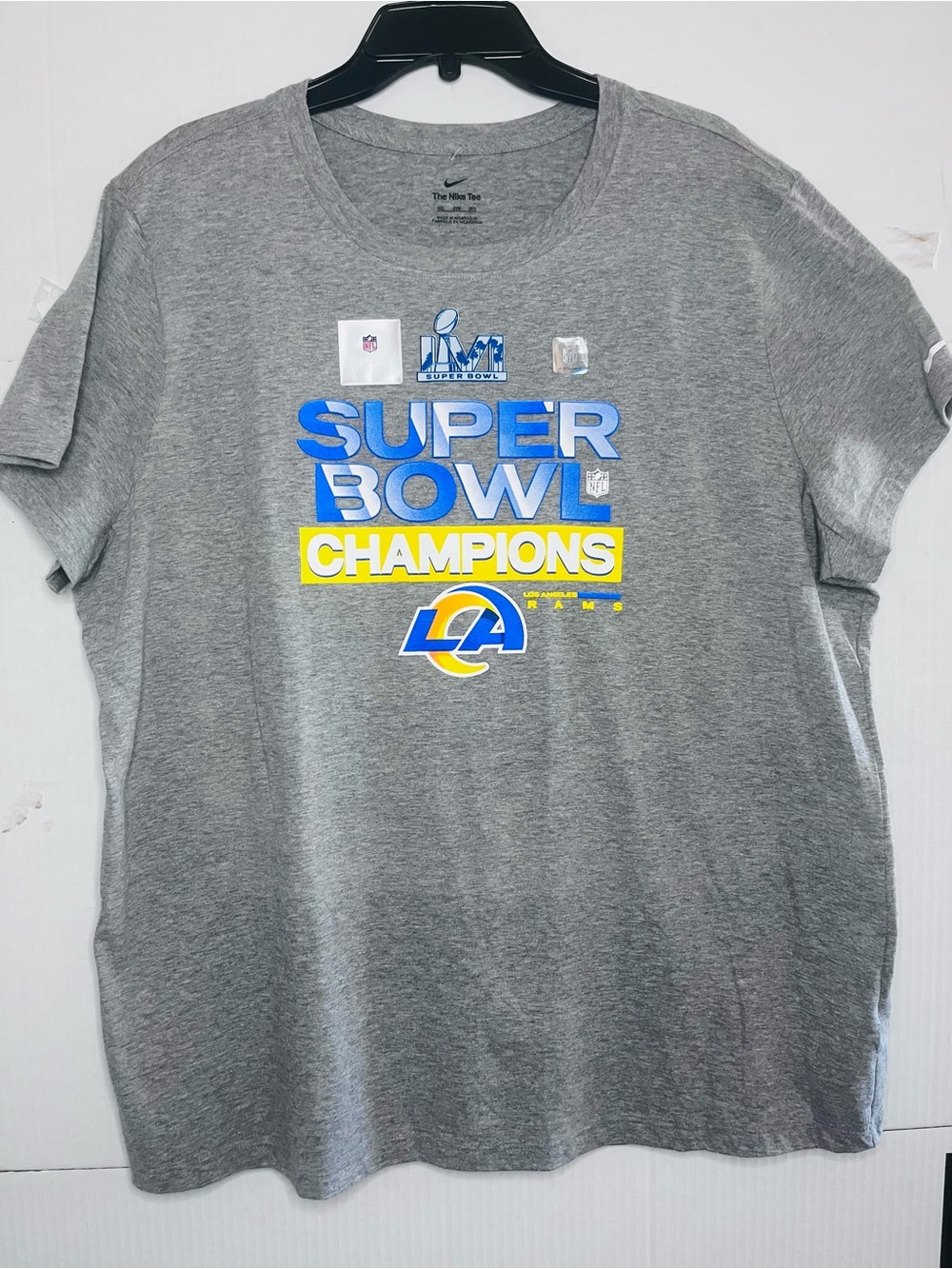 Los Angeles Rams Gray Super Bowl Champions T-Shirt XXXL New